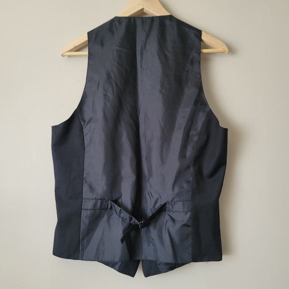 H&M Slim Fit Suit Vest Size 38 in Black - Picture 12 of 15